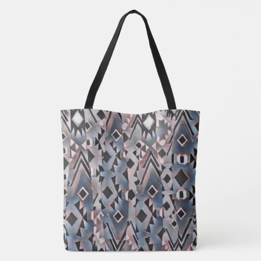 Abstracte Boho Aztec Tote Bag (Achterkant)