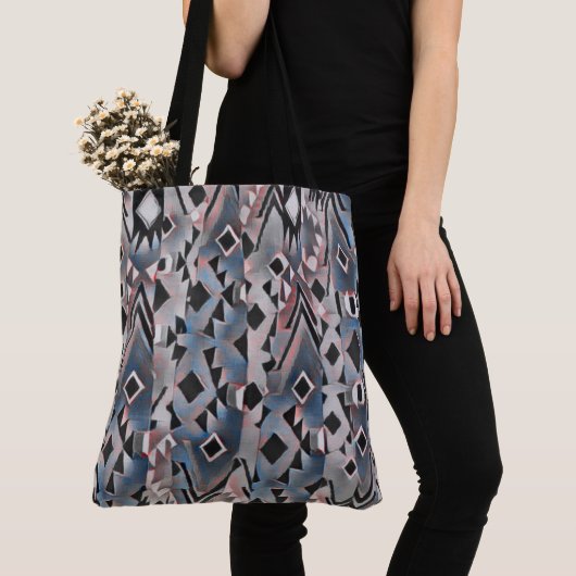 Abstracte Boho Aztec Tote Bag (Dichtbij)