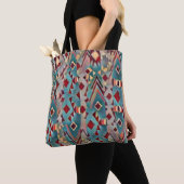 Abstracte Boho Aztec Tote Bag (Dichtbij)