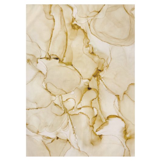 Abstracte Boho Beige Tablecloth Tafelkleed (Voorkant)