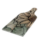 Abstracte Boho bloemensalie en beige Snijplank (Hoek)