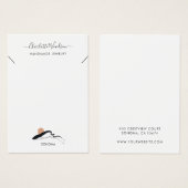 Abstracte Boho Earring Ketting Display Card Visitekaartje (Voorkant /achterkant)