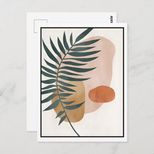 Abstracte Boho en moderne Clip Art Printable 2026 Briefkaart (Voorkant / Achterkant)