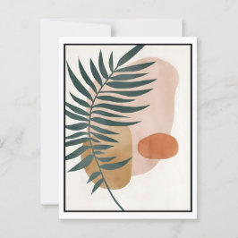 Abstracte Boho en moderne Clip Art Printable 2026 Briefkaart