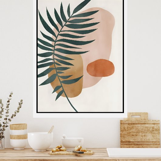 Abstracte Boho en moderne Clip Art Printable 2026 Poster (Keuken)