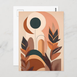 Abstracte Boho en moderne Clip Art Printable Briefkaart