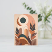 Abstracte Boho en moderne Clip Art Printable Briefkaart (Staand voorkant)