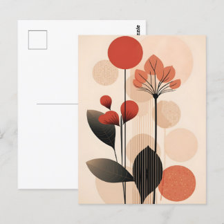 Abstracte Boho en moderne Clip Art Printable Briefkaart