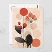 Abstracte Boho en moderne Clip Art Printable Briefkaart (Voorkant / Achterkant)