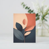 Abstracte Boho en moderne Clip Art Printable Briefkaart (Staand voorkant)