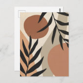 Abstracte Boho en moderne Clip Art Printable Briefkaart (Voorkant / Achterkant)