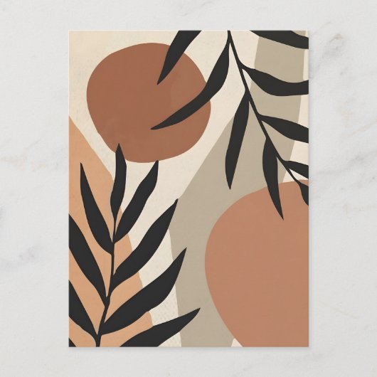 Abstracte Boho en moderne Clip Art Printable Briefkaart (Voorkant)