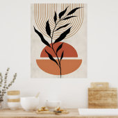 Abstracte Boho en moderne Clip Art Printable Poster (Keuken)