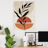 Abstracte Boho en moderne Clip Art Printable Poster (Thuiskantoor)