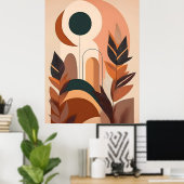 Abstracte Boho en moderne Clip Art Printable Poster (Thuiskantoor)