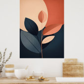 Abstracte Boho en moderne Clip Art Printable Poster (Keuken)