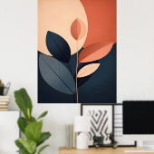 Abstracte Boho en moderne Clip Art Printable Poster (Thuiskantoor)