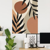 Abstracte Boho en moderne Clip Art Printable Poster (Thuiskantoor)