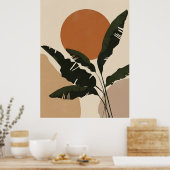 Abstracte Boho en moderne Clip Art Printable Poster (Keuken)