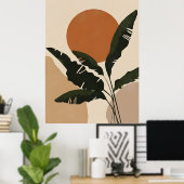 Abstracte Boho en moderne Clip Art Printable Poster (Thuiskantoor)