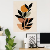 Abstracte Boho en moderne Clip Art Printable Poster (Thuiskantoor)