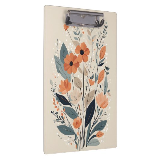 Abstracte Boho Floral Klembord (Rechts)