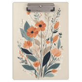Abstracte Boho Floral Klembord (Voorkant)