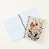 Abstracte Boho Floral Notitieboek (Binnen)