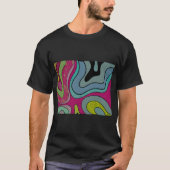 Abstracte Boho Fluid Style T-shirt (Voorkant)