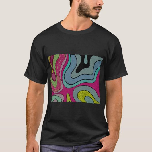 Abstracte Boho Fluid Style T-shirt (Voorkant)