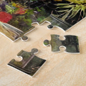 Abstracte Boho Haunted House Floral Collage Legpuzzel (Zijkant)
