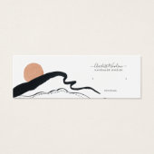 Abstracte Boho Jewelry Earring Display Card Mini Visitekaartjes (Voorkant)