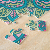 Abstracte Boho Mandala Ik ben genoeg bevestigend Legpuzzel (Zijkant)