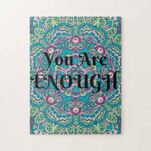 Abstracte Boho Mandala U bent voldoende bevalling Legpuzzel