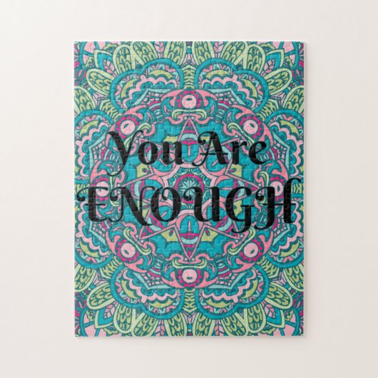 Abstracte Boho Mandala U bent voldoende bevalling Legpuzzel (Verticaal)