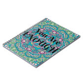 Abstracte Boho Mandala U bent voldoende bevalling Notitieboek (Linkerzijde)