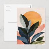 Abstracte Boho Modern Clip Art afdrukbare bundel - Briefkaart (Voorkant / Achterkant)