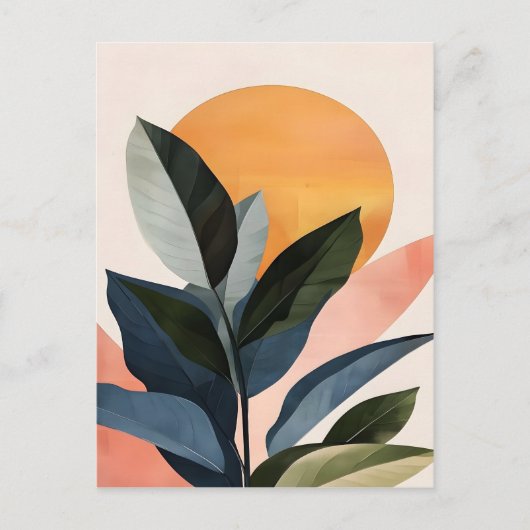 Abstracte Boho Modern Clip Art afdrukbare bundel - Briefkaart (Voorkant)