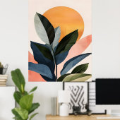 Abstracte Boho Modern Clip Art afdrukbare bundel - Poster (Thuiskantoor)