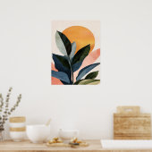 Abstracte Boho Modern Clip Art afdrukbare bundel - Poster (Keuken)