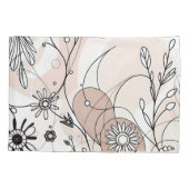 Abstracte Boho Moderne Minimalistische Stijl Kussensloop (Achterkant)