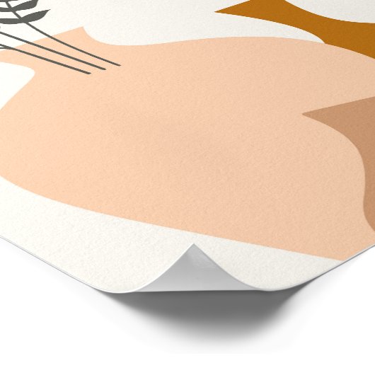 Abstracte Boho Poster (Hoek)