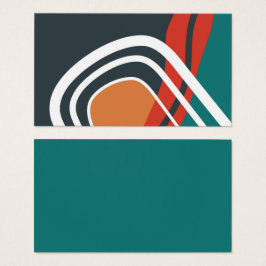 Abstracte Boho Rainbow kleurrijke kunstwerken Visitekaartje