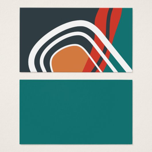 Abstracte Boho Rainbow kleurrijke kunstwerken Visitekaartje (Voorkant /achterkant)