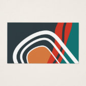 Abstracte Boho Rainbow kleurrijke kunstwerken Visitekaartje (Voorkant)