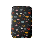 Abstracte Boho regendruppels, tribal doodle. Badmat (Voorkant Verticaal)