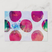 Abstracte Boho Roze Waterverf Vervangende kaart (Achterkant)