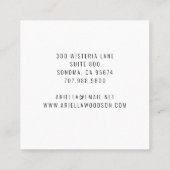 Abstracte Boho Terracotta Sand Jewelry Designer Vierkante Visitekaartje (Achterkant)