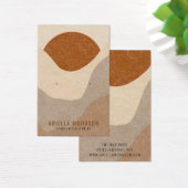 Abstracte Boho Terracotta Sand Jewelry Earring Visitekaartje (Bureau)