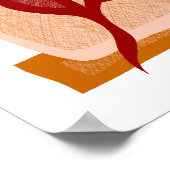 Abstracte Boho vaas stilleven Poster (Hoek)